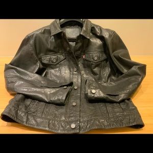 Levi’s Leather Trucker XL